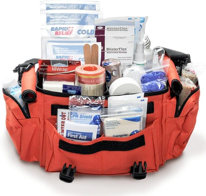 MFASCO Deluxe Trainers Sports First Aid Kit – 311-Piece Emergency Sports Kit – Athletic Medical Kit for Coaches, Soccer, F...