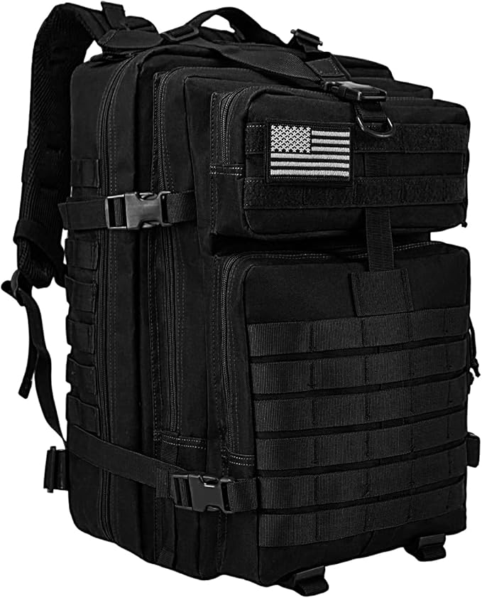 WOLT Military Tactical Backpack for Men 45L Molle Backpack 3 Day Assault Pack Bug Out Bag, Heavy Duty Rucksack for Hiking ...