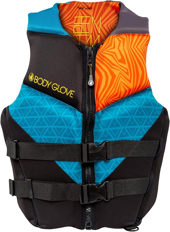 Body Glove Phantom Men's Life Vest, Lightweight Neoprene Life Jacket, USCG and Transport Canada Approved PFD for Boating F...