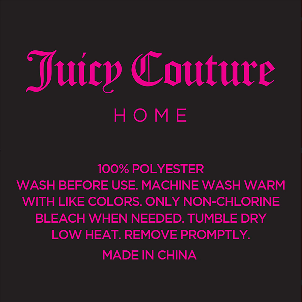Juicy Couture King Size Silk Satin Bed Sheet Set, Deep Pocket Silky King Sheet Set with 1 Fitted Sheet, 1 Flat Sheet and 2 Pillow Case, Wrinkle Resistant and Anti Pilling Bed Sheets - Pink