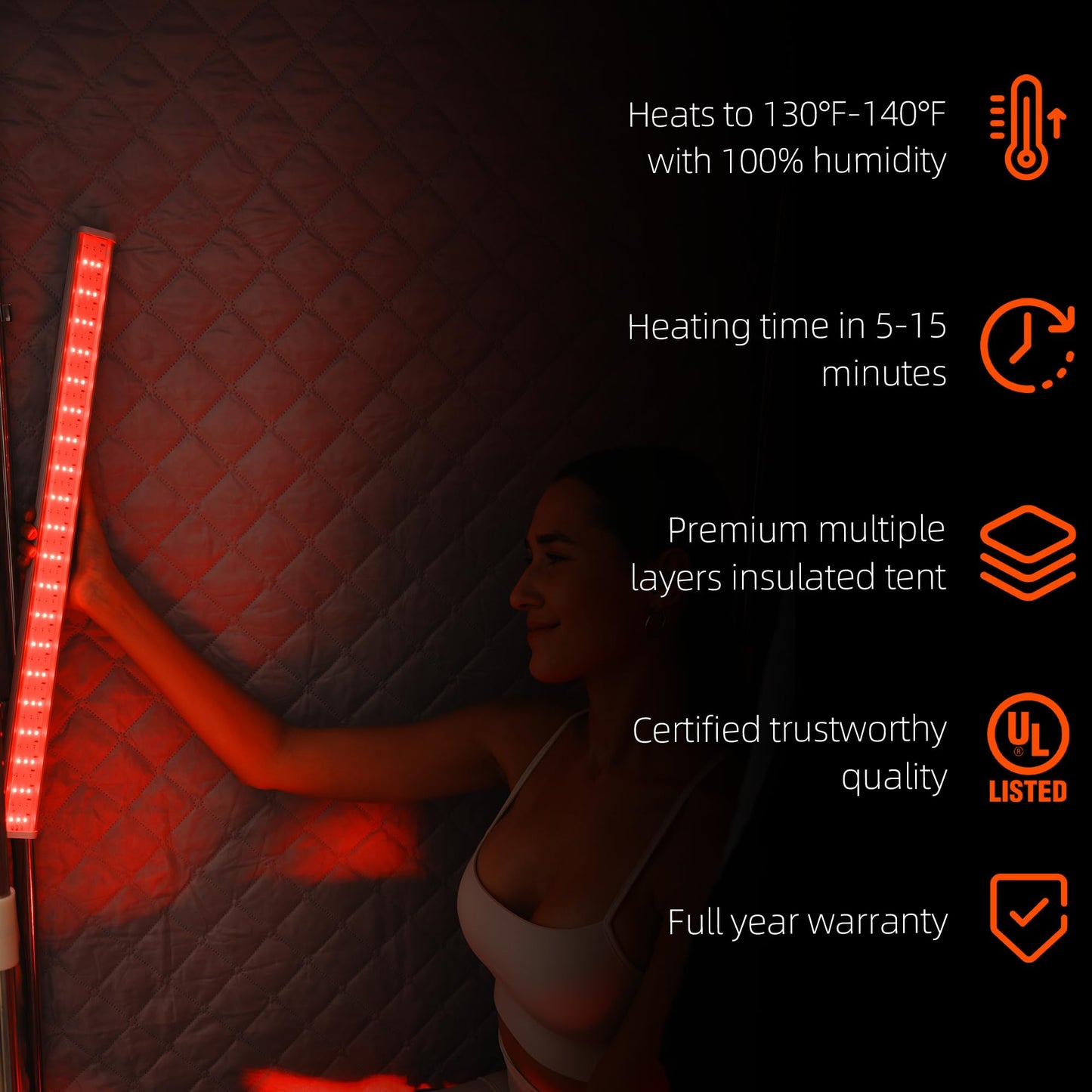 Portable Steam Sauna Tent for Home 3L Infrared Sauna for Indoor, Outdoor, Gym, Spa