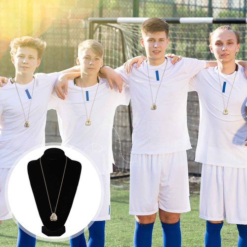 Loetere MVP Ring Most Valuable Player Ring Ball Games MVP Rings Sport Championship Trophy Ring with Display Neck Chain for Winner Tournament League Team Award Gift(Gold,12 Pcs)