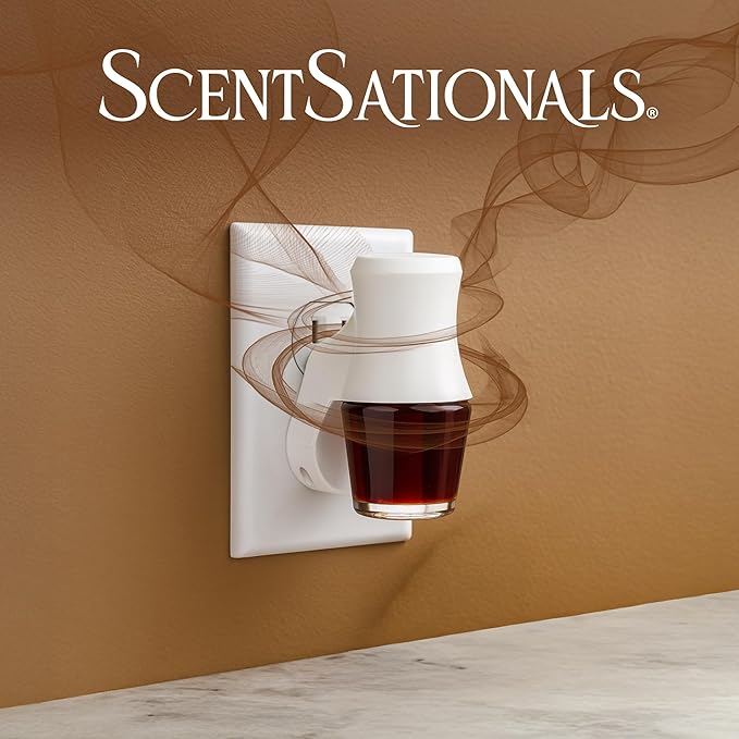 Scentsationals Fragrance Oil Plug In Air Freshener Refills 3-Pack - Brown Sugar Cinnamon - Works with Scentsationals Wall Plugs, Long-Lasting Home Fragrance, 0.8 fl oz Each, Packaging May Vary