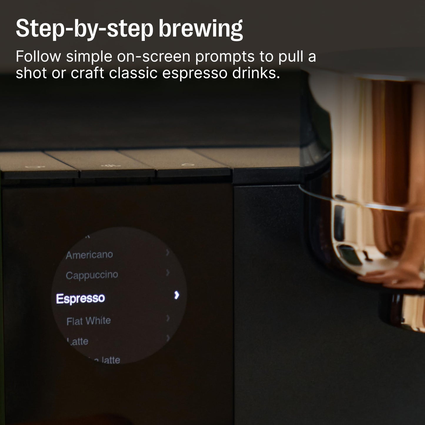 Fellow Espresso Series 1 Home Espresso Machine – 58mm Portafilter, 2 Minute Heat Up, Pressure Profiling, Precise Temperature Control, Assisted Milk Steaming, Built-In Guidance, Matte Black