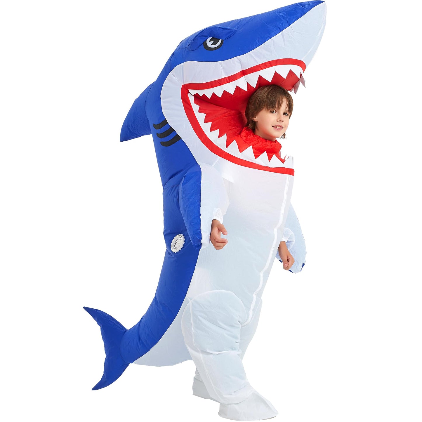 One Casa Blow Up Party Costume,Inflatable Costumes for Kids, Full Body Shark Costume,Halloween Costumes for Boys Girls (4-5YRS)