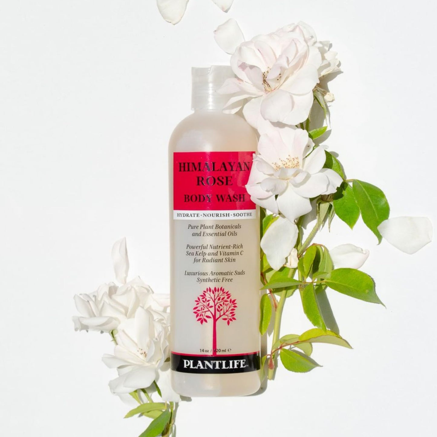Plantlife Himalayan Rose Body Wash - GMO and Gluten Free Gentle and Moisturizing Body Wash That Contains Only Ingredients Straig