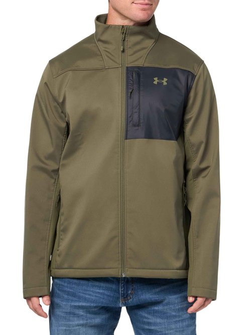 Under Armour Men's ColdGear Infrared Shield 2.0 Soft Shell, (390) Marine OD Green/Black/Marine OD Green, 3X-Large