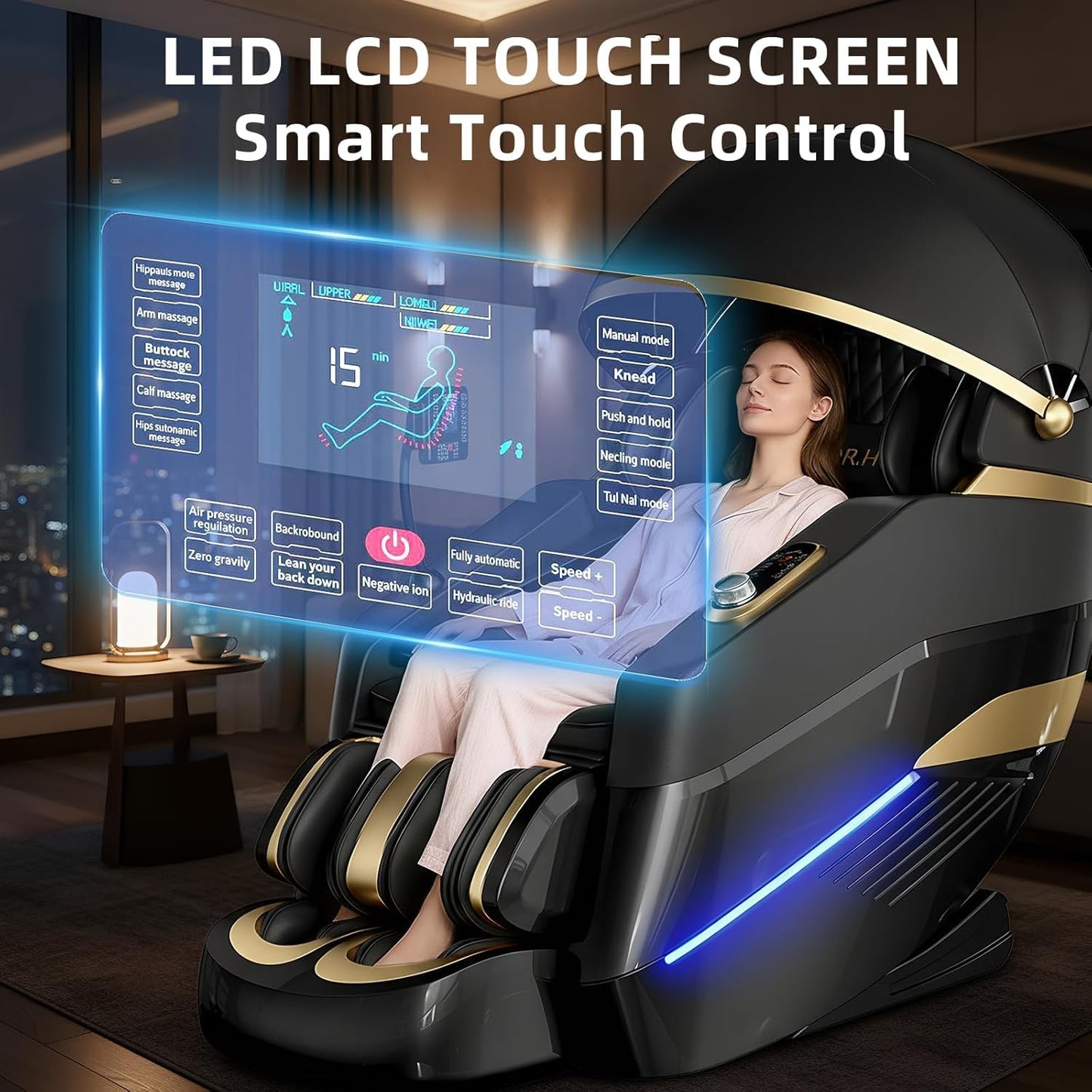 2026 Upgrade Massage Chair sleeping pod Full Body,Zero Gravity 3D SL-Track Shiatsu Massage Recliner Chair Built-in Heat System Airbag Massage with Body Scan, Deep Yoga Stretch, Foot And Back massage