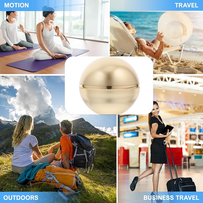Didiseaon Cosmetics Travel Bottle Empty Refillable Face Cream Container Leak-Proof Cosmetics Bottle for Lotion Face Cream (Golden)