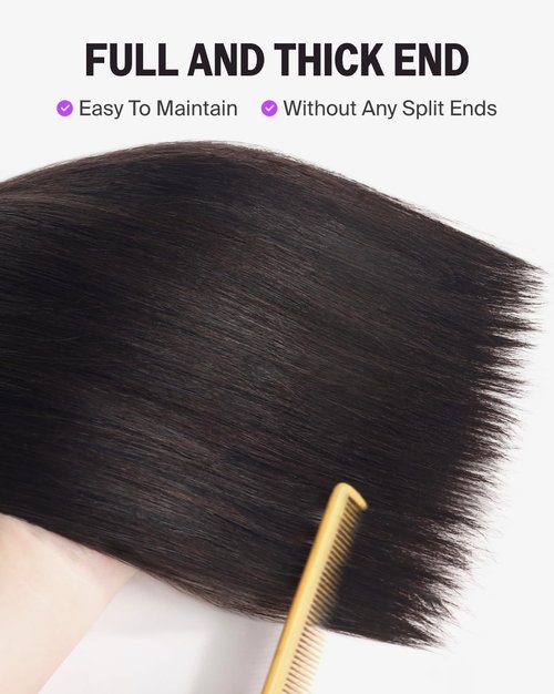 Megalook Hair 15A Human Hair Bundles Straight Bundles Human Hair 100% Raw Vietnamese Bundle Natural Black Color Long Service Life 18 Inch