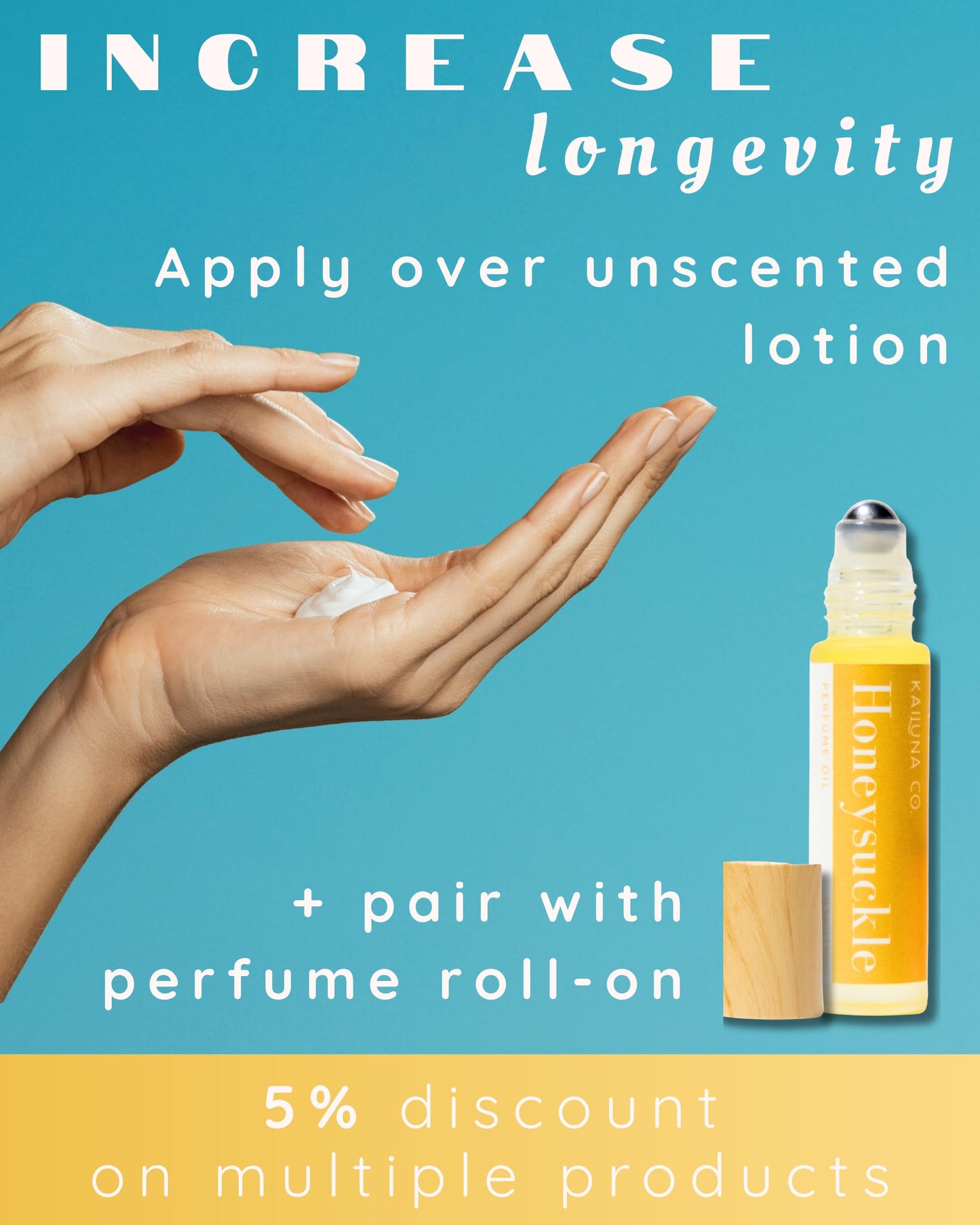 Kailuna Co. Honeysuckle Natural Hair & Body Mist Spray, Pure Essential and Fragrance Oils, Alcohol-Free, Handmade in California, 0.5Fl Oz