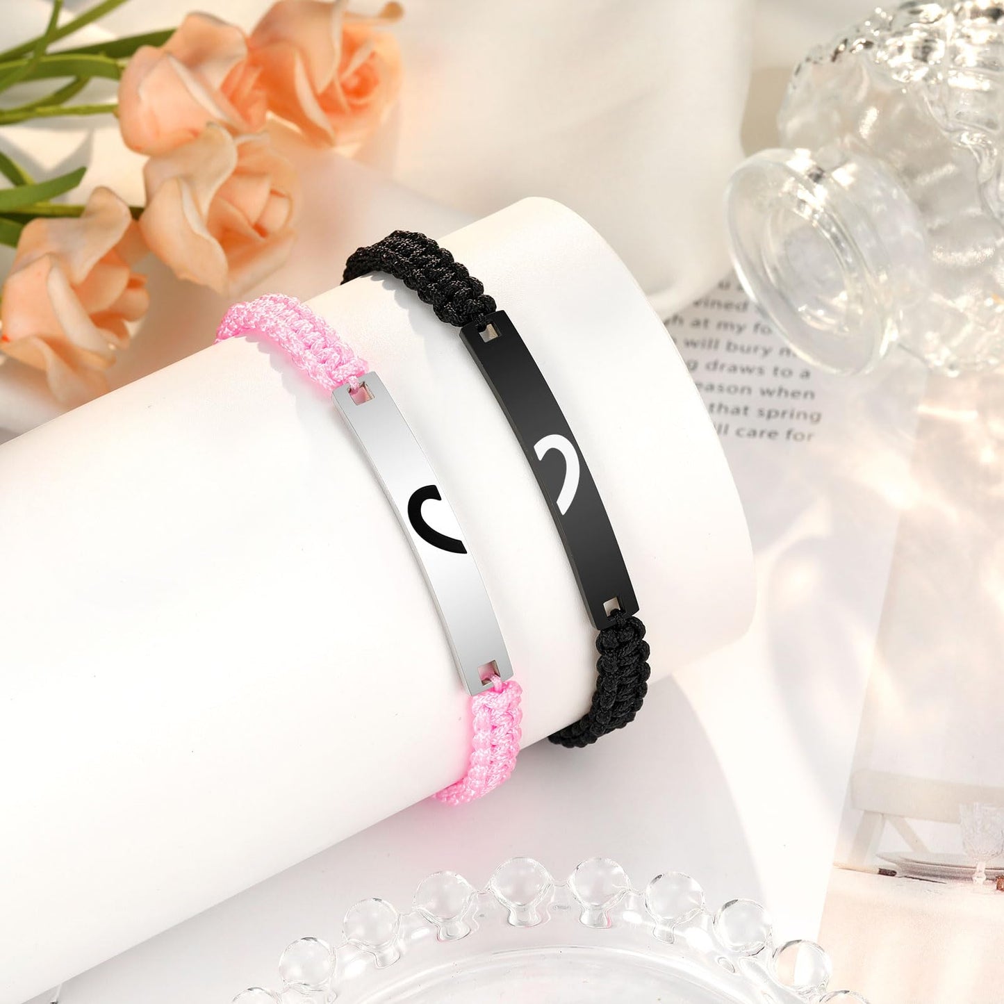 UPROMI Brother Gifts from Sister Bracelets Christmas Fathers' Day Birthday Gifts for Adult Older Big Little Brother Sister
