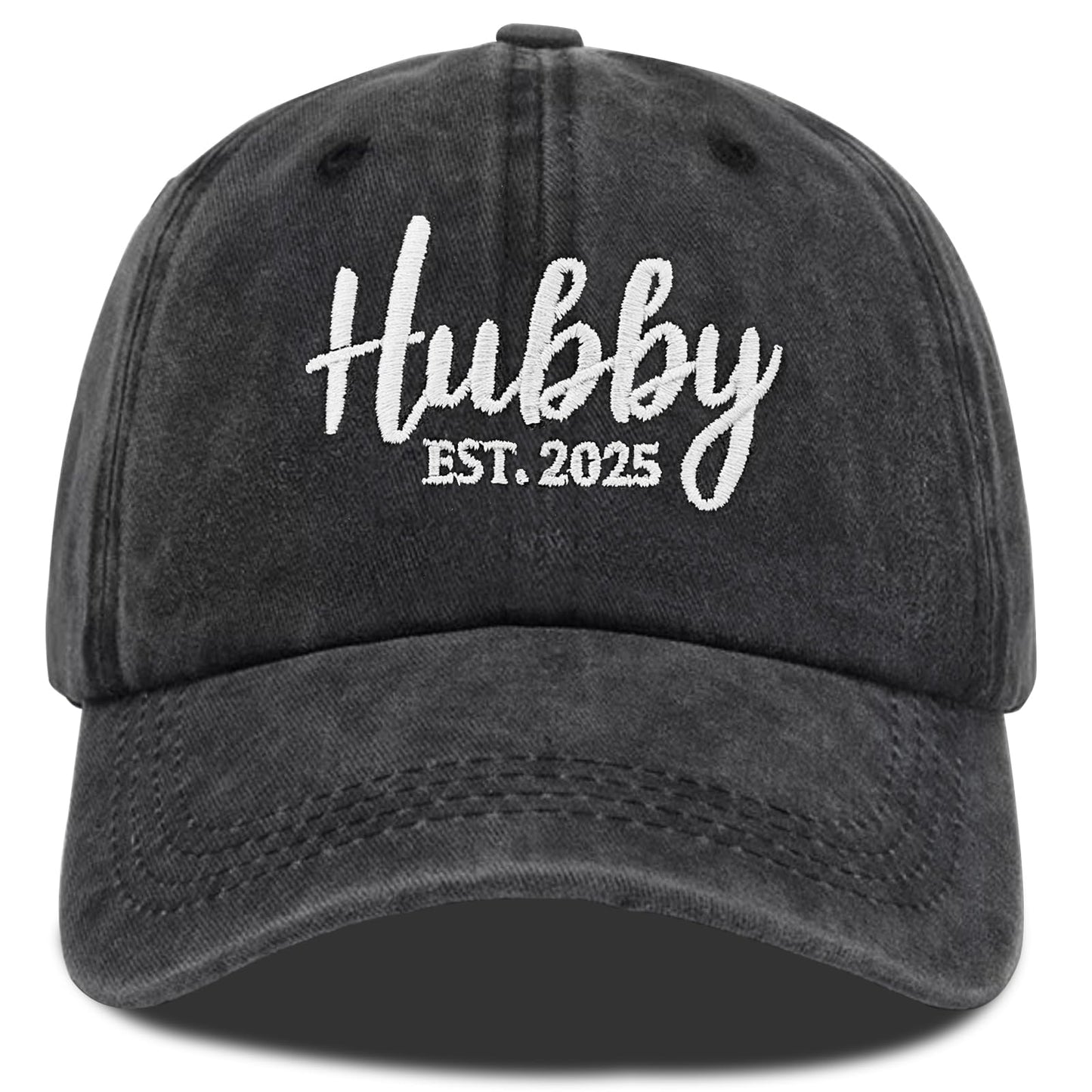 Hubby and Wifey Hat, Wedding Gifts for Couoples 2025, Husband and Wife Gifts, Black Baseball Cap for Bridal Shower Newlyweds Engagement Honeymoon
