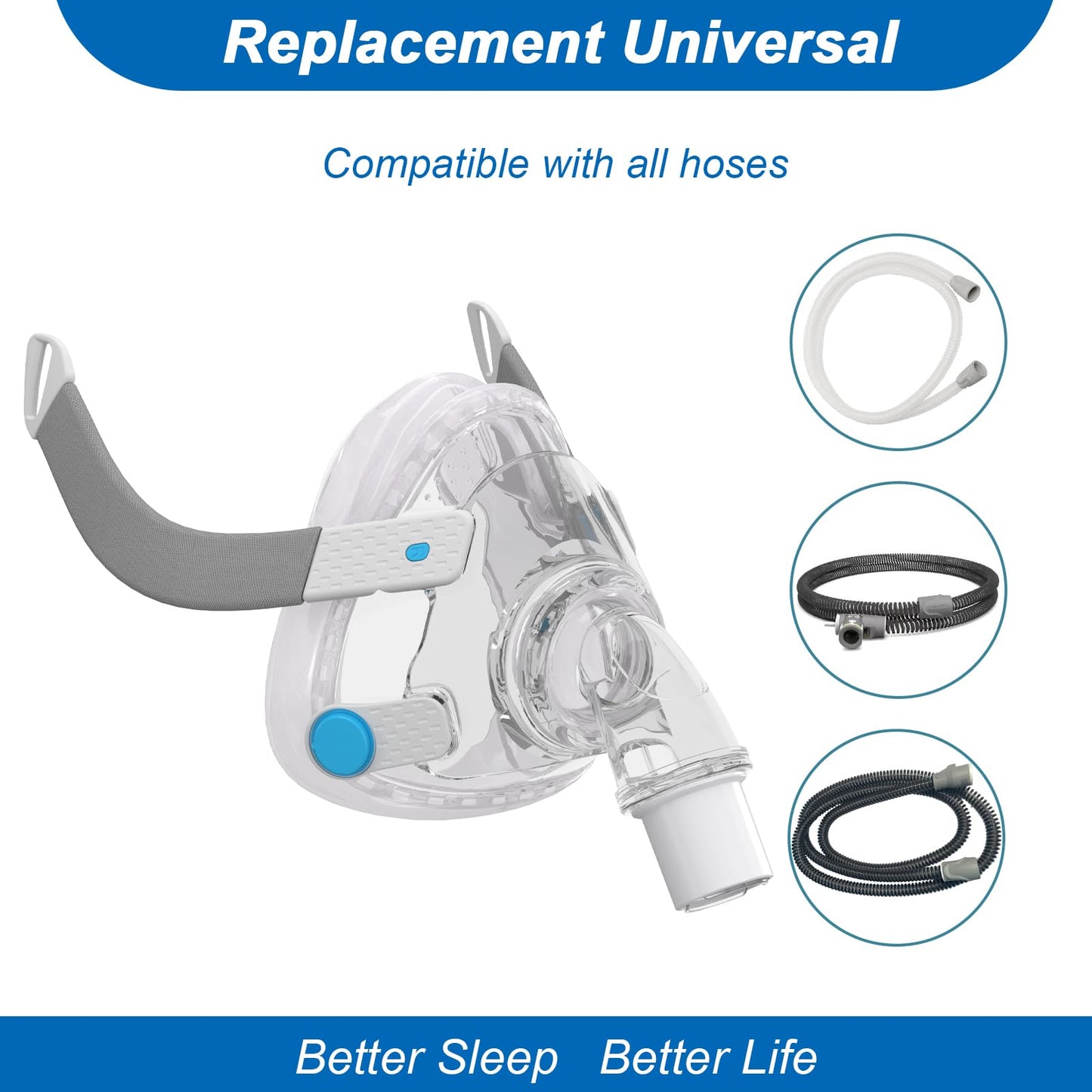 F20 Pro - Large Size - Complete Set Soft Mask,Secure Seal & Optimized Comfort with Advanced Silicone Cushion - Large