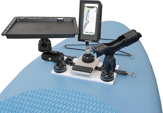 NORTHERN LITES SUP Angler Elite Universal Removable Paddle Board Fishing Accessories Mount with Waterproof Phone Case, Bai...
