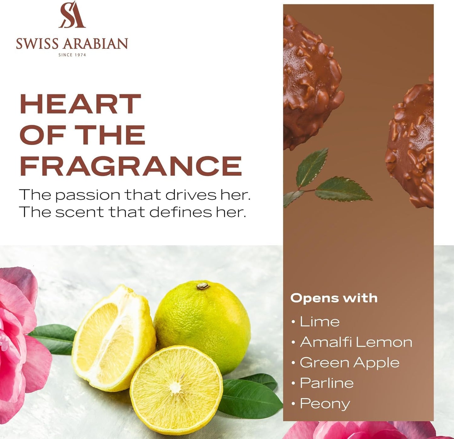 Swiss Arabian Shaghaf (Feminine) - Luxury Products From Dubai - Long Lasting Personal EDP Spray Fragrance - A Seductive Signature Aroma - 2.5 Oz