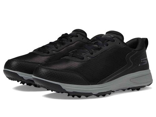 Skechers Men's Men's Torque Sport Fairway Relaxed Fit Spiked Golf Shoe, Black White, 11.5