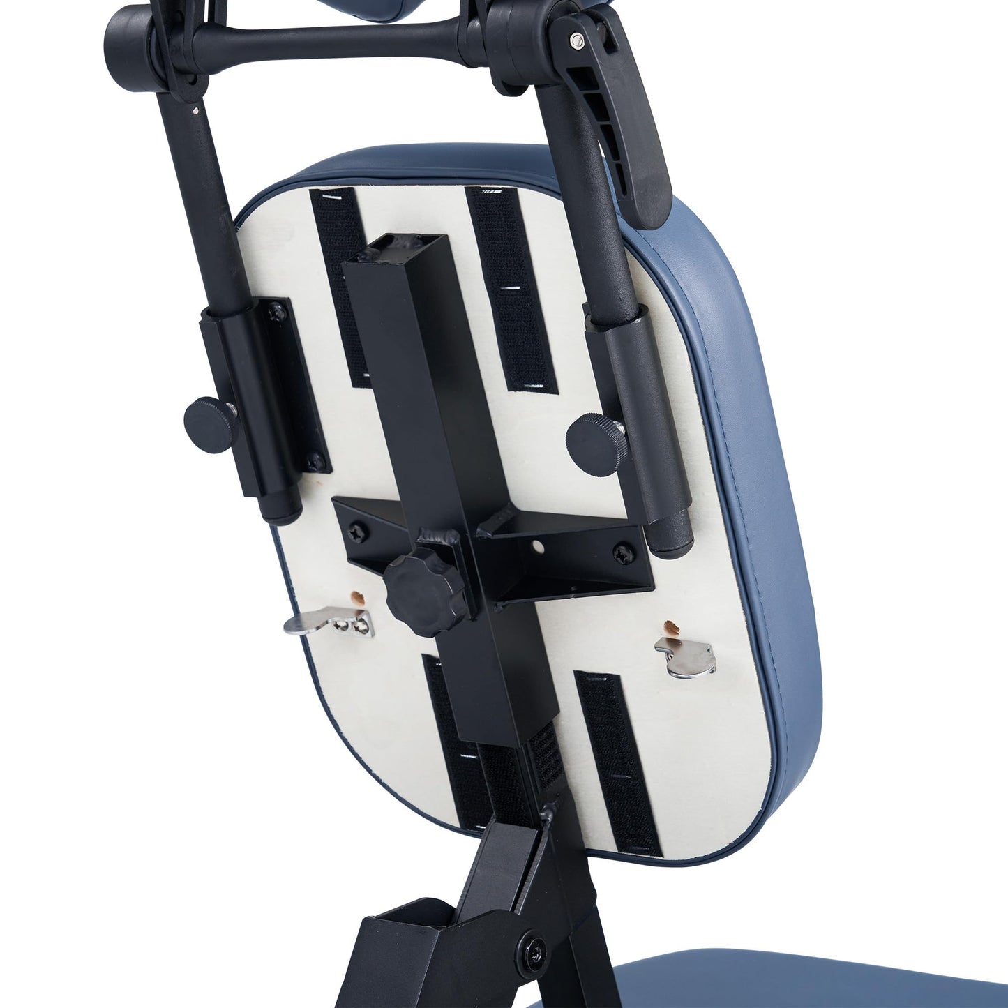Master Massage Professional Lightweight Portable Massage Chair with Adjustable Aluminum Frame & Wheeled Carry Case – Folding Spa, Salon & Tattoo Chair – Blue