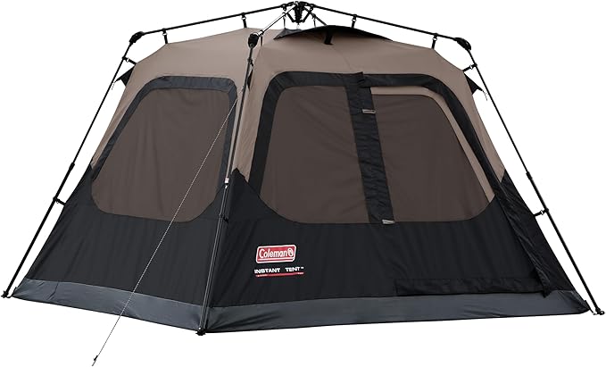 Coleman 4/6/8/10 Person Instant Camping Tent with 1-Minute Setup, Large Family Tent with Pre-Attached Poles, Air Vent, & C...
