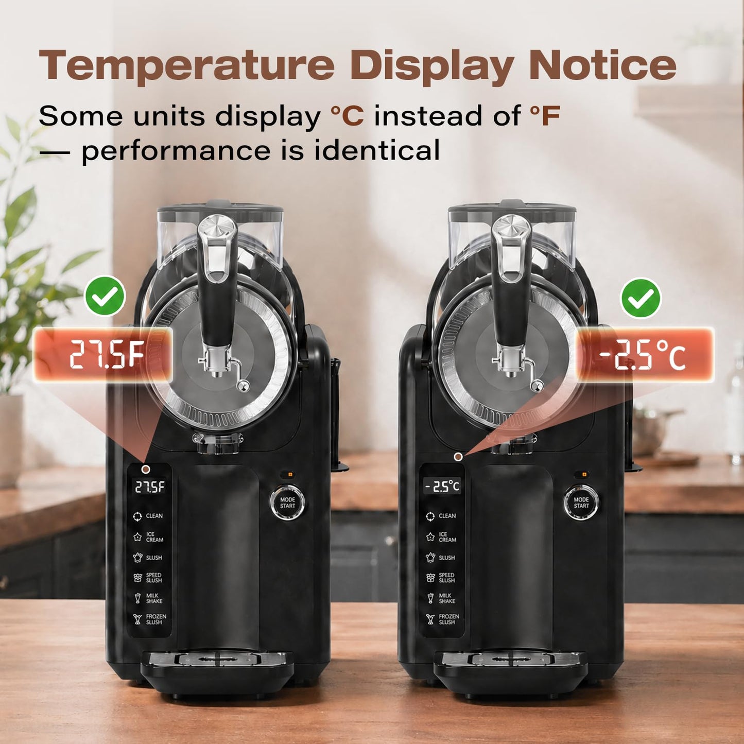 SYINTAO Slushie Machine No Ice Needed, 2-in-1 Frozen Drink & Soft Serve Ice Cream Maker, Self-Chilling Slushy Maker with 5 Presets, LED Display & Auto Clean for Home & Party (Black)