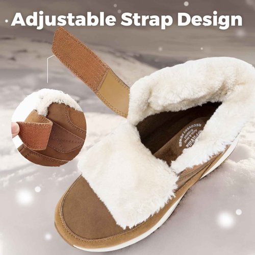 FitVille Womens Wide Snow Boots Fur Lined Boots for Women Winter Warm Boots Wide Width Womens Outdoor Snow Booties (Cooper Brown, 8.5 Wide)