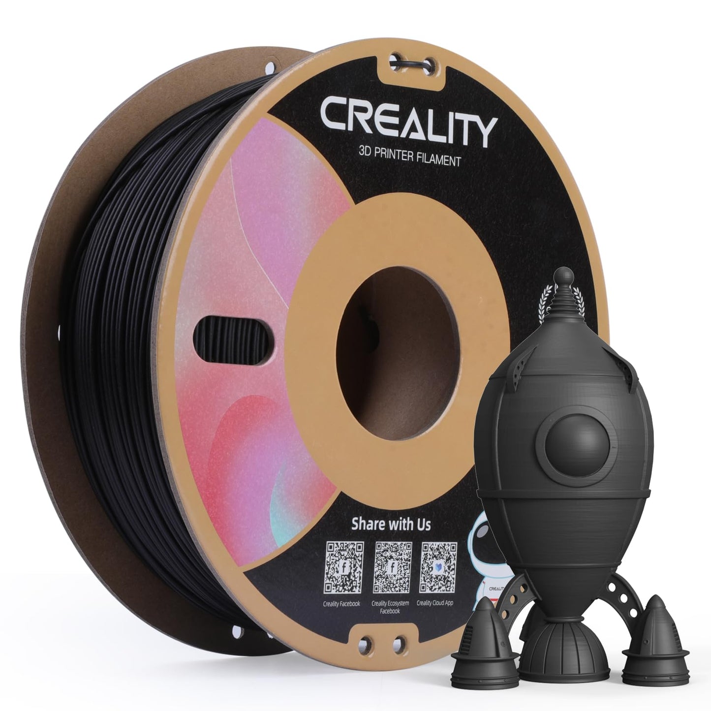 Creality PLA Matte 3D Printer Filament 1.75mm, Matte PLA 1kg Spool (2.2lbs), Dimensional Accuracy +/- 0.02 mm, Fits for Most FDM