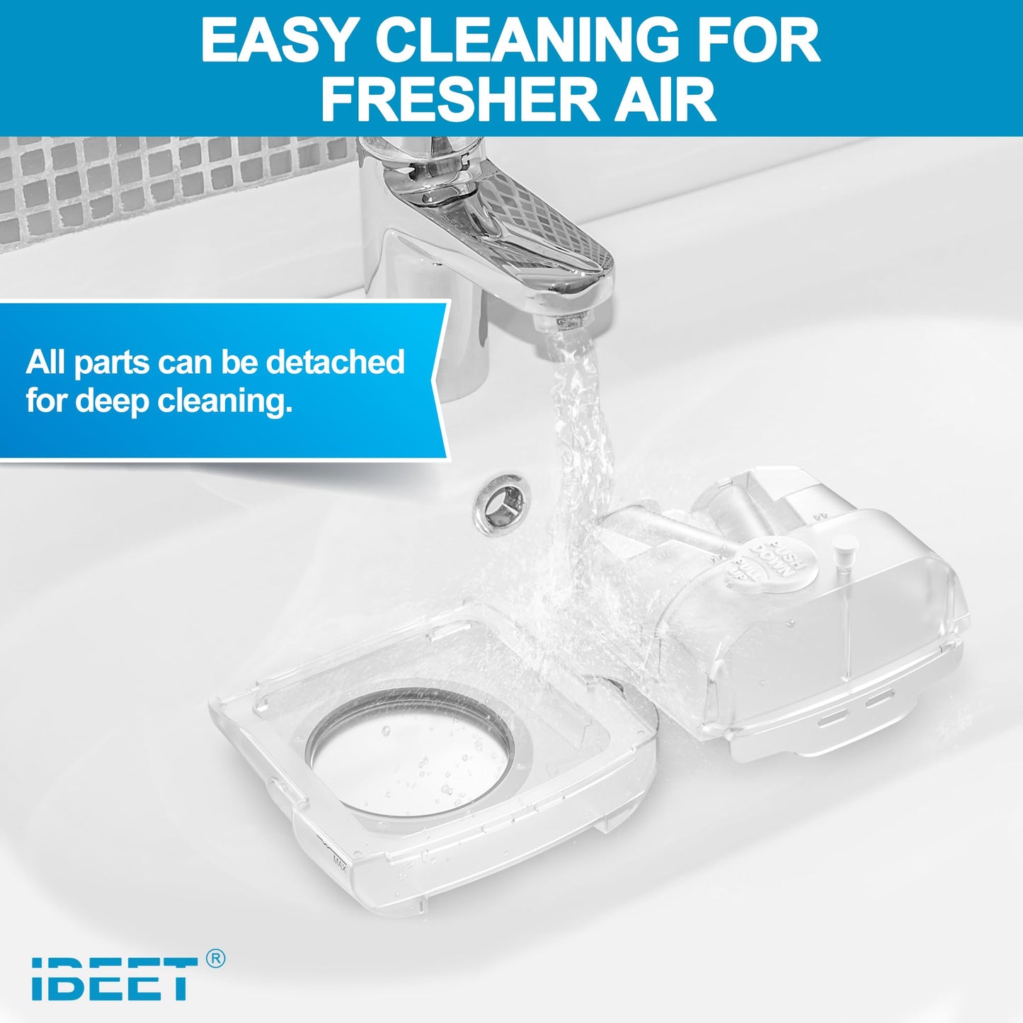 Water Chamber Repalcement for Airsense 11 w/Tubing Adapter & 5FT Silicone Tube Compatible with So Clean Device - One for Two Uses, IBEET Improved Water Tank Replacement CPAP Supplies for Aircurve 11