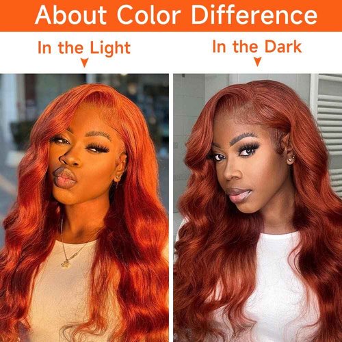 28 Inch Reddish Brown Lace Front Wigs Human Hair 13x4 HD Transparent Body Wave Lace Front Wigs Human Hair Pre Plucked Reddish Brown Wig Auburn Glueless Colored Frontal Wigs Human Hair