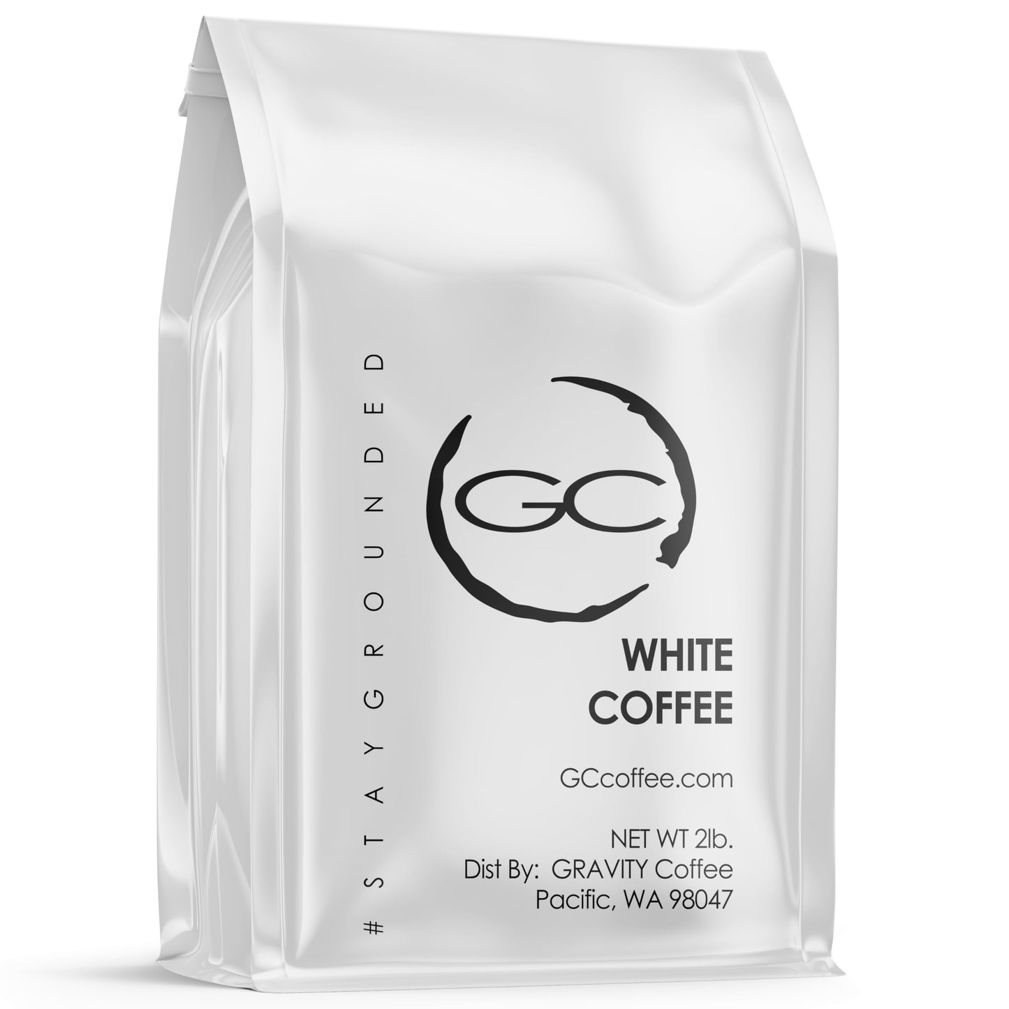 Gravity Coffee Co. Signature White Coffee Grounds Light Coffee Roast | 2lb Bag of Ground White Coffee | Gentle and Bold Flavors of Nutty and Earthy Tasting Notes (Ground)