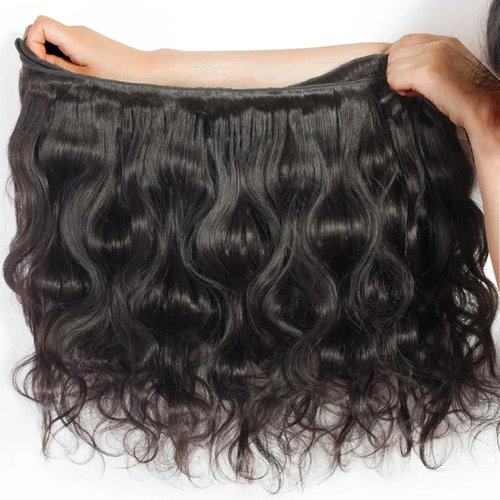 Douyin Brazilian Body Wave 4 Bundles Human Hair 14 16 18 20 Inch 12A 100% Unprocessed Virgin Human Hair Weave Bundles Deals Natural Black Color (14 16 18 20)