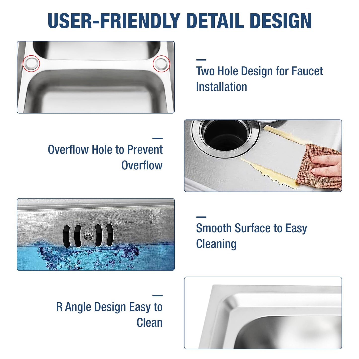 Stainless Steel Double Bowl Utility Sink, 47.2x19.68x31.49 Inch Commercial Kitchen Sink with Workbench, Heavy-Duty Freestanding Design for Restaurants, Laundry, Outdoor Use