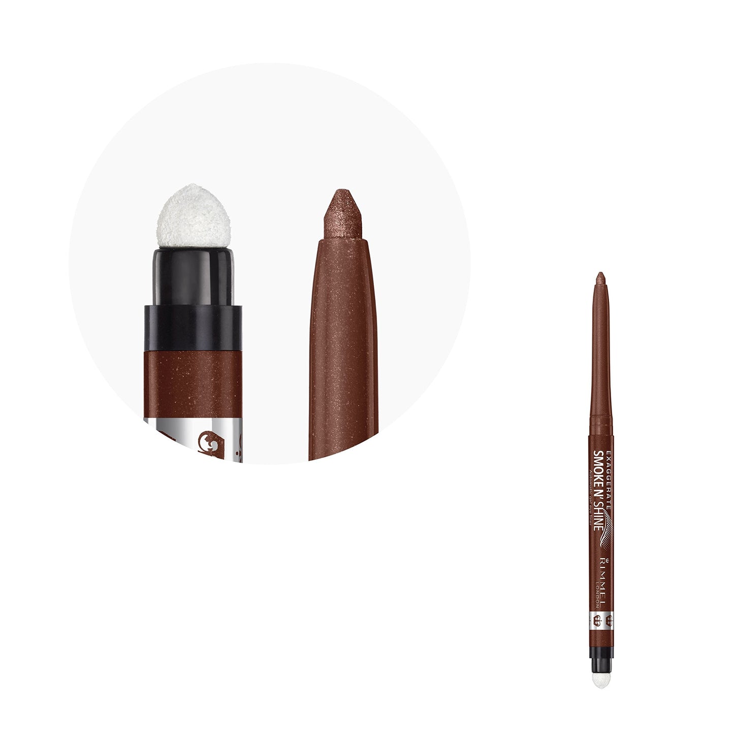 Rimmel Exaggerate Smoke'N Shine Eyeliner 002/Copper Bling, Pack of 1