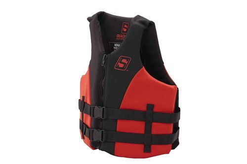 Seachoice Evoprene Multi-Sport Life Jacket - 2XL - Red/Black, Fits Chest 44-50 in, USCG Level 70