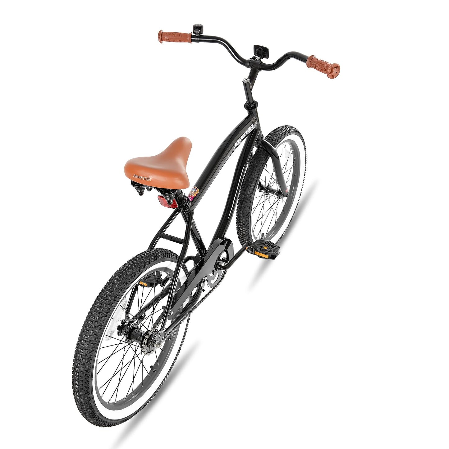 JOYSTAR 20 Inch Kids Beach Cruiser Bike with Coaster Brake for Ages 7-10 Years Old Girls and Boys Single Speed 20 Inch Kids Bike Black Gray