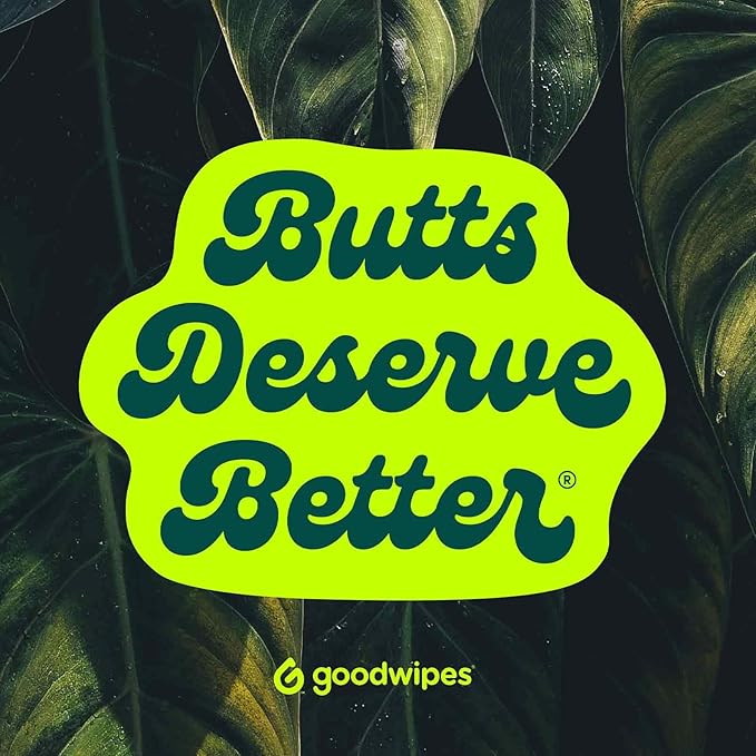 goodwipes Flushable Butt Wipes Made with Vitamin E & Aloe - Soft & Gentle Wet Wipe Dispenser for Home Use, Septic & Sewer Safe - Largest Adult Toilet Towelettes - Cedar, 360 Count (6 Packs)