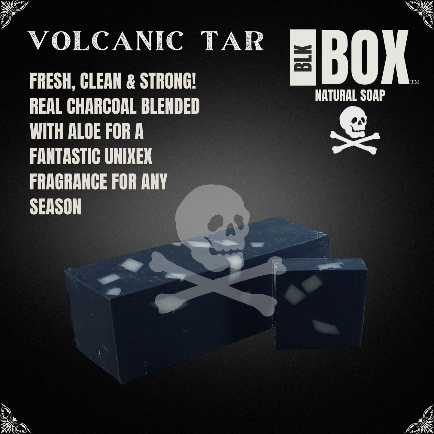 Black Box USA MADE 5oz Men's Natural Bar Soap Made from Natural Oils - Moisturizing Handmade Cold Process Soap with No Harsh Che