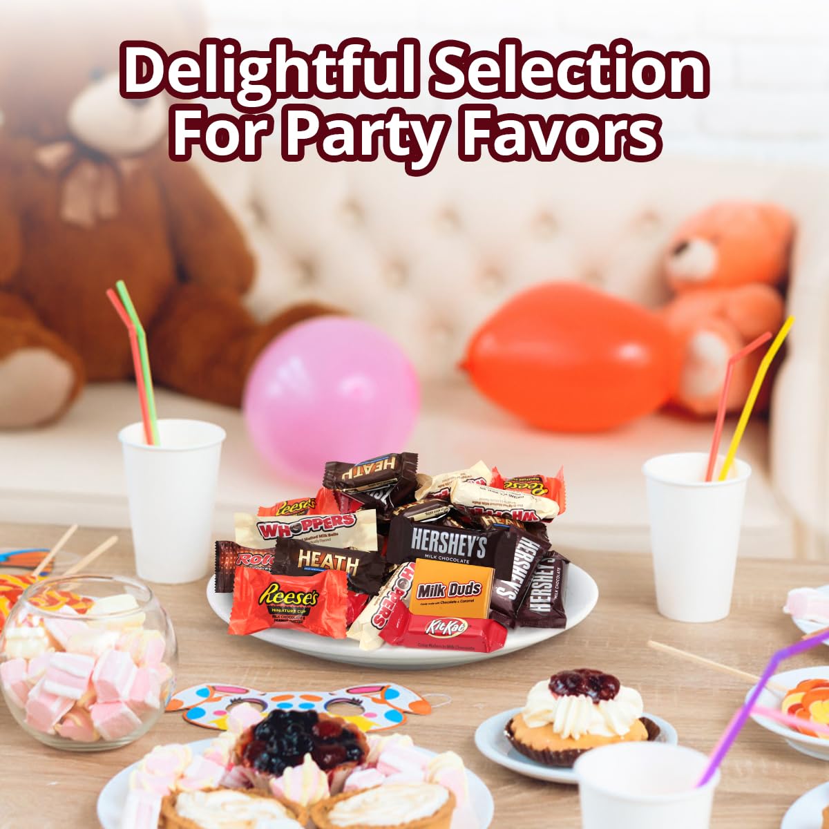 Chocolate Candy Variety Pack, 5lb Pack of Bulk Chocolate Candy Individually Wrapped, Great Chocolate Mix for Holiday Celebrations, Perfect Assorted Chocolate Candy Variety Pack for Parties and Gifts