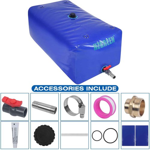 HZGREEN Water Bladder 1000L/260G Water Tank Storage Container Foldable Portable Large Capacity Soft Bag Suitable for Outdoor Easy to Carry Out