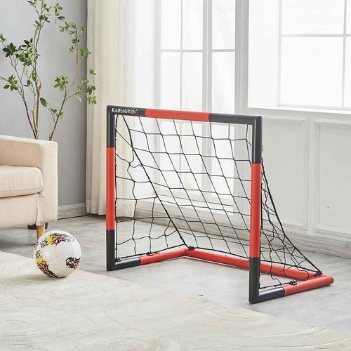 Soccer Goal 3'x2.5'|6'x4'|8'x6'-KAIHAOWIN Steel Frame Goal All Weather Soccer Net-Quick Assembly Training Sports Soccer Goals for Backyard Indoor Outdoor-Heavy Duty Metal Soccer Goals