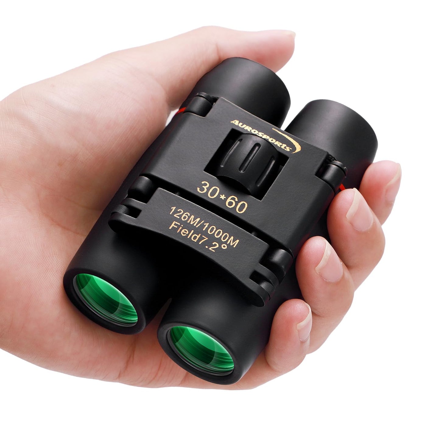30X60 Small Binoculars For Adults Folding Bird Watching - Aurosports Mini Compact Binocular For Kids High Power Easy Focus Binoc