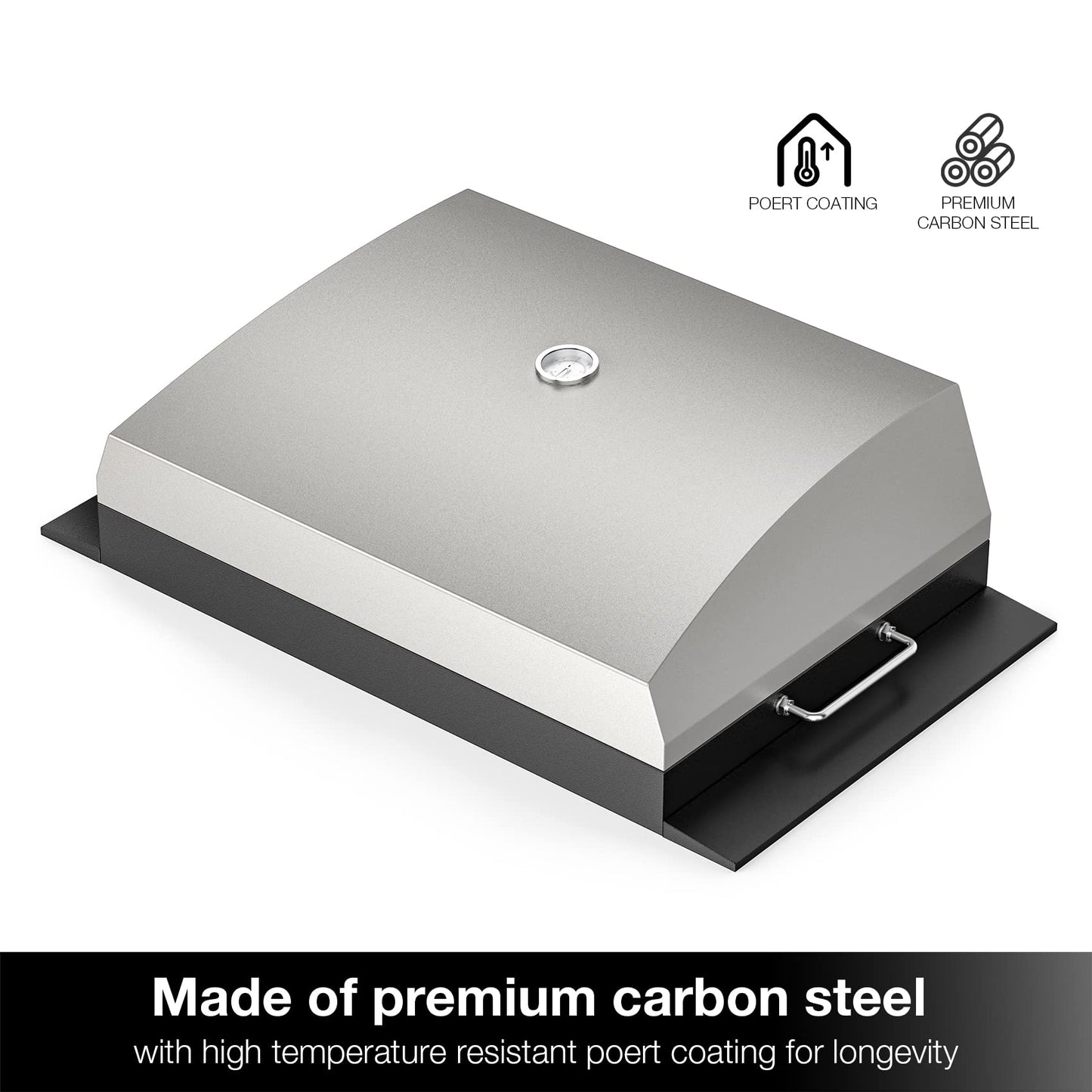 Stanbroil Outdoor Pizza Oven for Blackstone 22" 28" 36" Flat Top Gas Grill, with 19" x 15" Pizza Stone