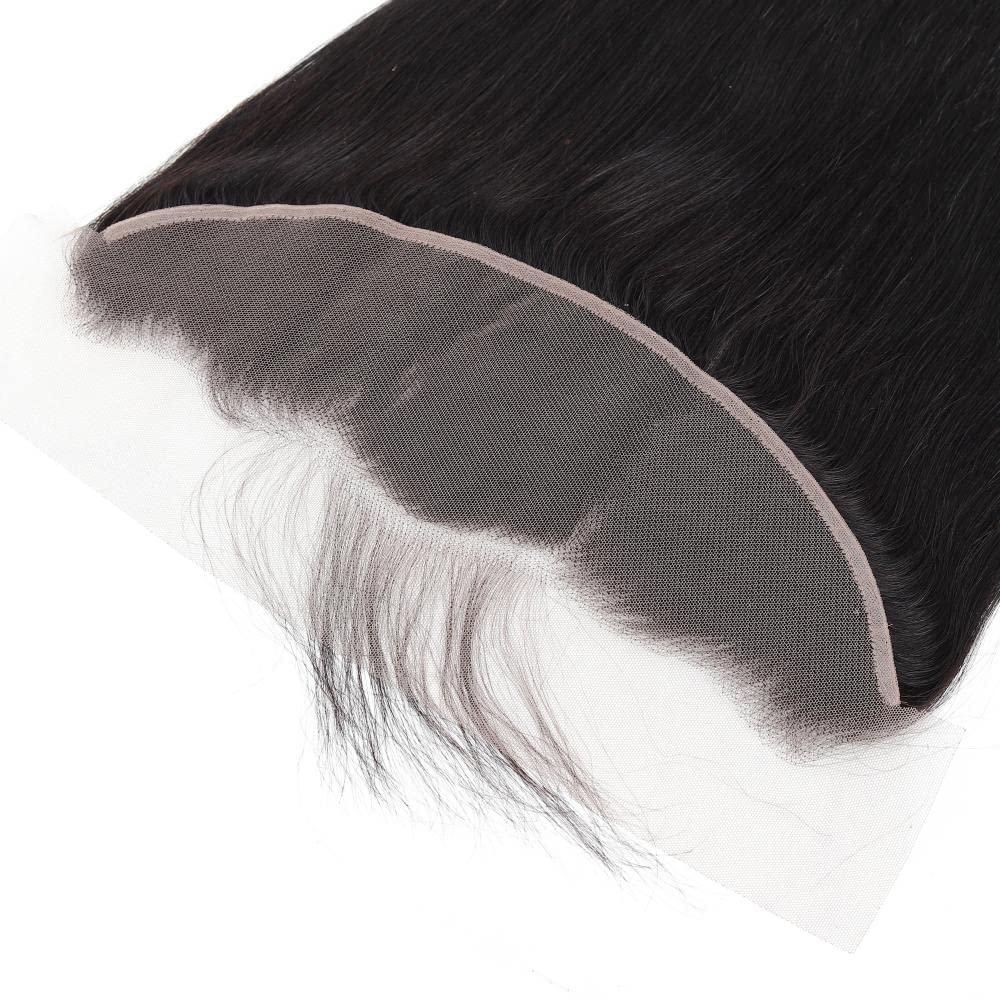 13x4 Ear to Ear Transparent HD Lace Frontal Closure 12A Unprocessed Brazilian Virgin Human Hair Frontal 14 Inch Silky Straight F