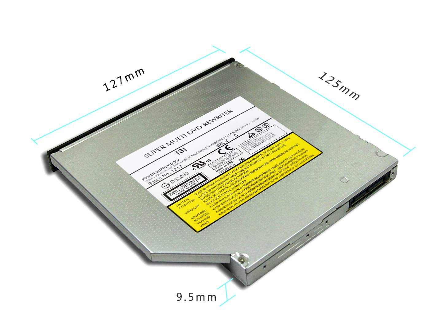 Osgear 9.5Mm Sata 8X Dvdrw Cd Dvd Rw Rom Burner Writer M-Disc Tray Loading Optical Drive For Acer Asus Hp Dell Lenovo