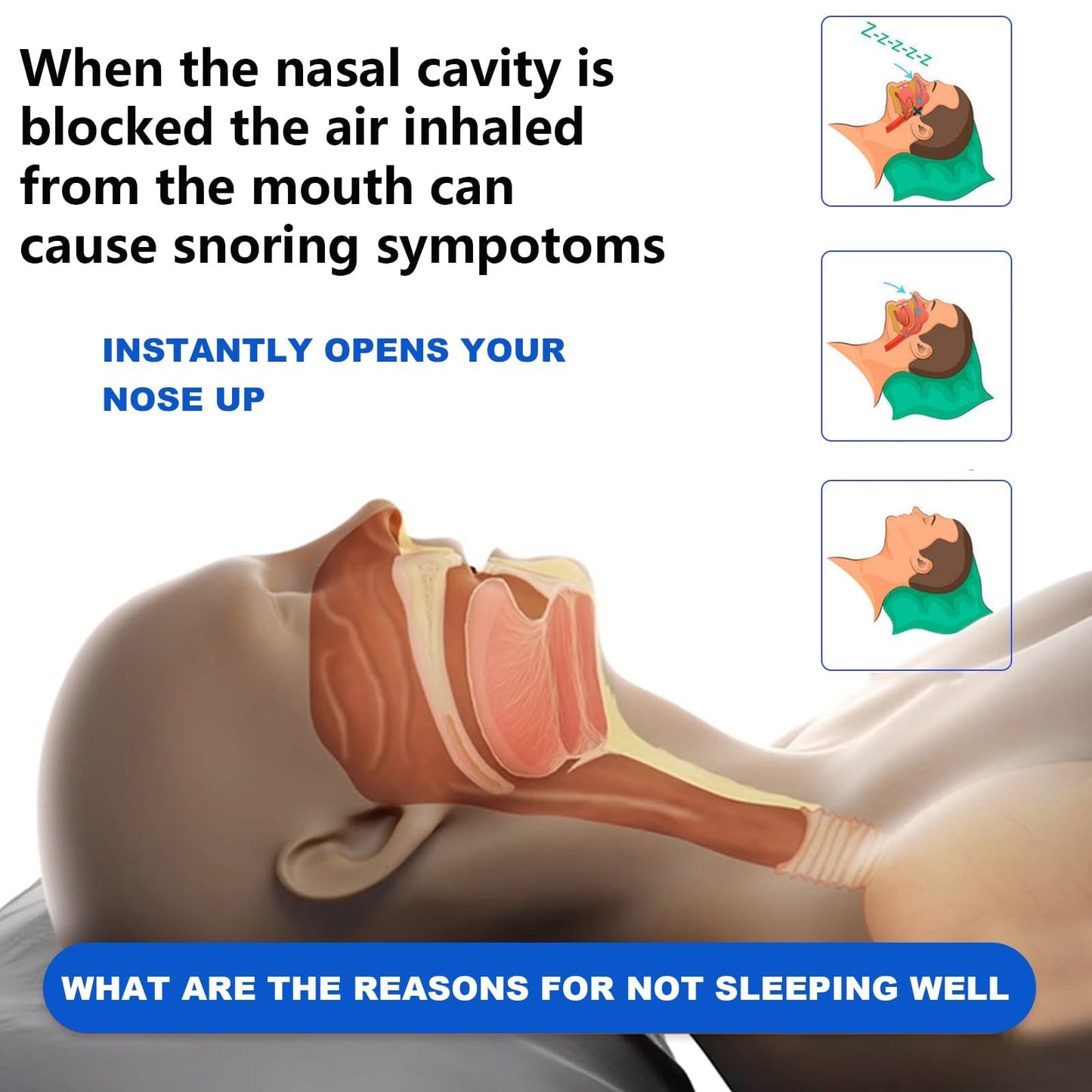 Debaishi 60-300 Count Nasal Strips for Men and Women(66mm*19mm) (110)