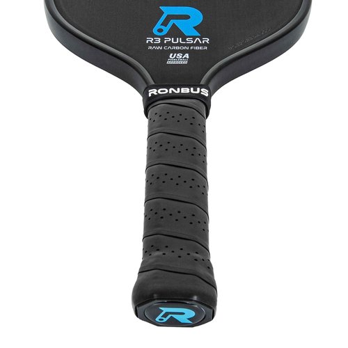 Ronbus R1/R3 Pulsar Thermoformed Raw Toray T700 Carbon Fiber Pickleball Paddle with 16 mm Polypropylene Honeycomb Core (R3 Pulsar)
