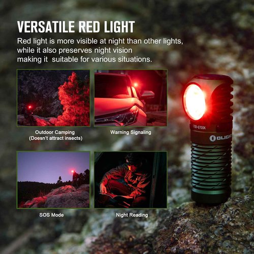 OLIGHT Perun 2 Mini Headlamp 1100 Lumens LED Head Flashlight Bundle IMINI 2 EDC Rechargeable Keychain Flash Light