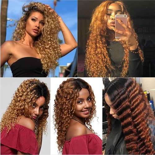 Habiliana Bundles Human Hair 22 24 26 Inch Deep Wave Dark Brown 4 Human Hair Bundles 11A Unprocessed Brazilian Virgin Quick Weave Hair Extensions for Black Women