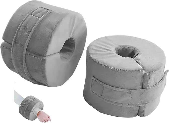 Suicatene Foot, Ankle & Heel High - Density Sponge Rings - Prevent Bed Sores, Ideal for Post Surgery, Elderly & Bedridden Care, Breathable Washable Cover 2 Pack