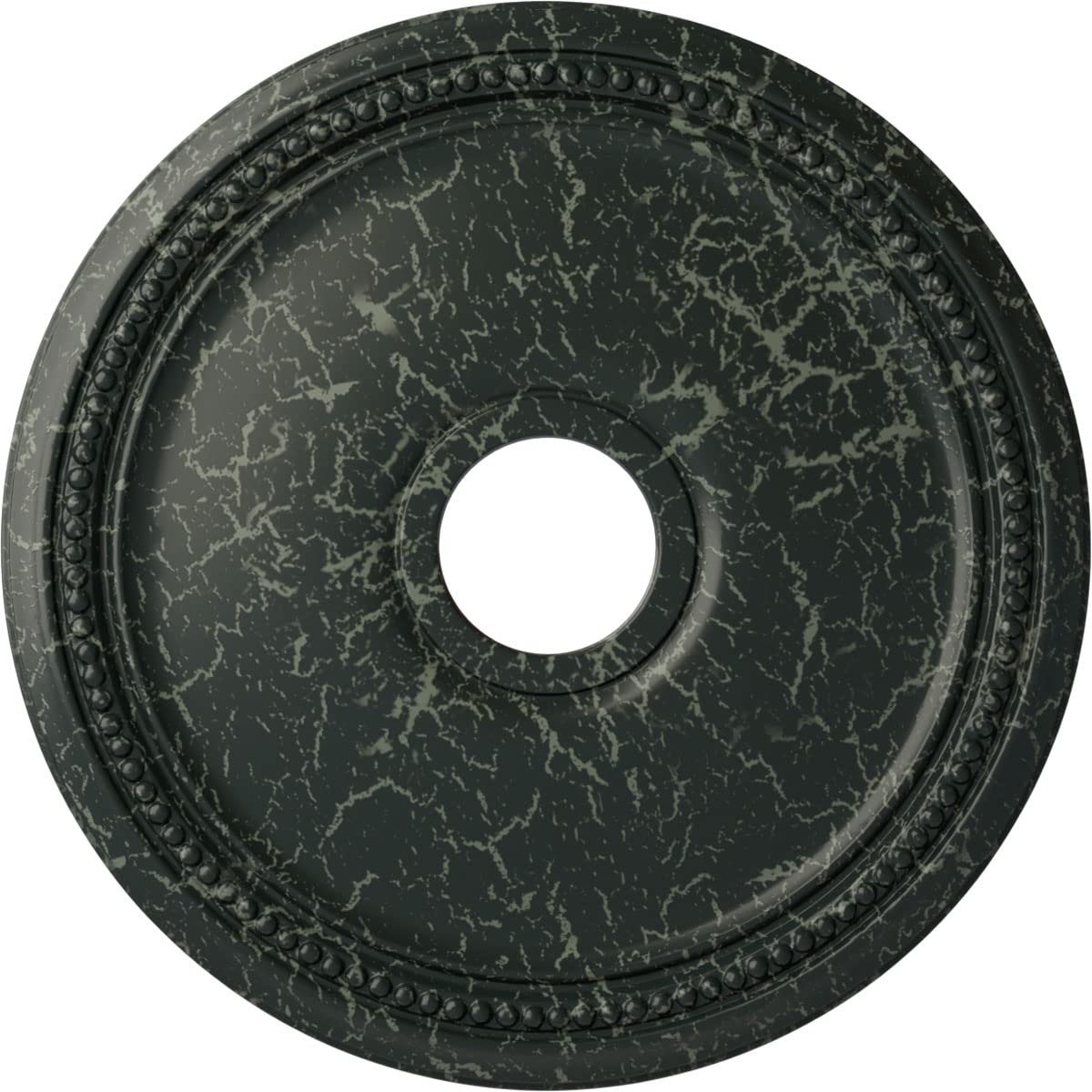 Ekena Millwork Cm18Diptc Diane Ceiling Medallion, 18Od X 3 5/8Id X 1 1/8P (Fits Canopies Up To 5 3/8), Hand-Painted Painted Turt