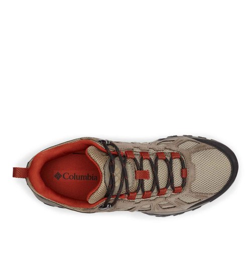 Columbia Men's Redmond III Waterproof, Pebble/Dark Sienna, 11.5 Wide